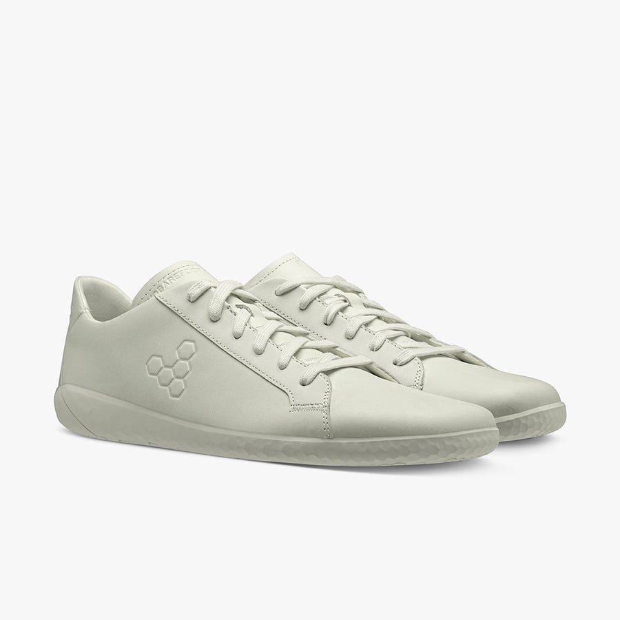 White Men's Vivobarefoot Geo Court II Casual Shoes | Philippines 0080WNBY